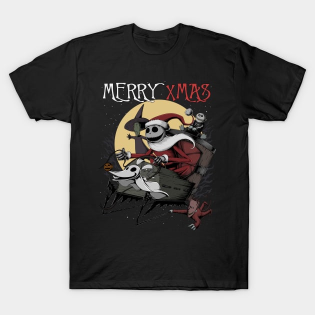 Nightmare Before Christmas T-Shirt by d.legoshin.art